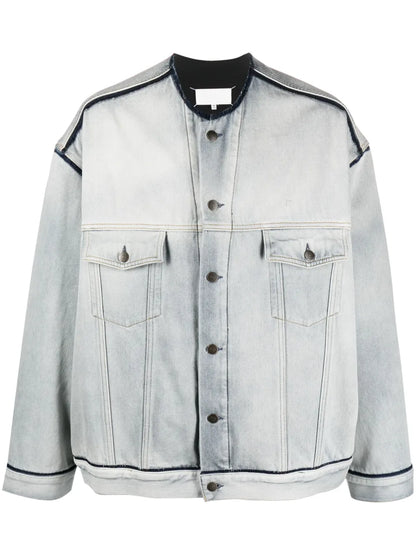 Four-Stitch Frayed Denim Jacket