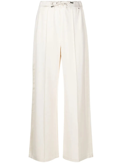 Technical-Jersey Wide-Leg Trousers
