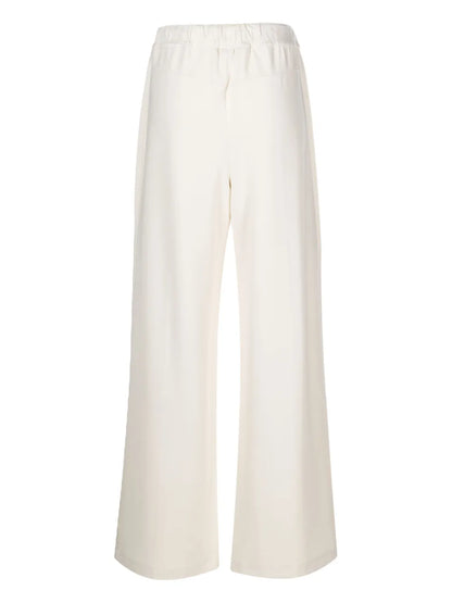 Technical-Jersey Wide-Leg Trousers