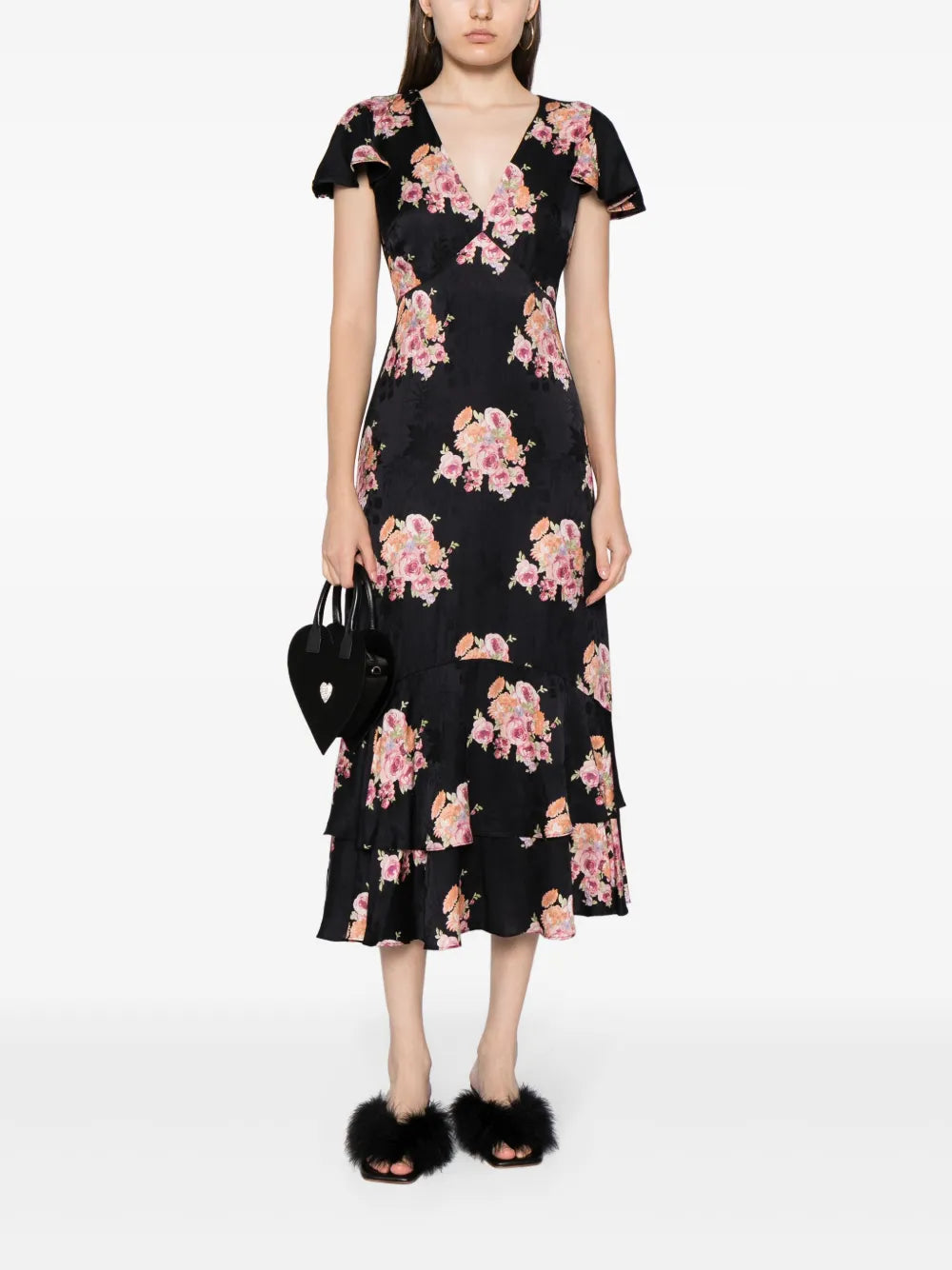 Elowen Floral-Print Midi Dress