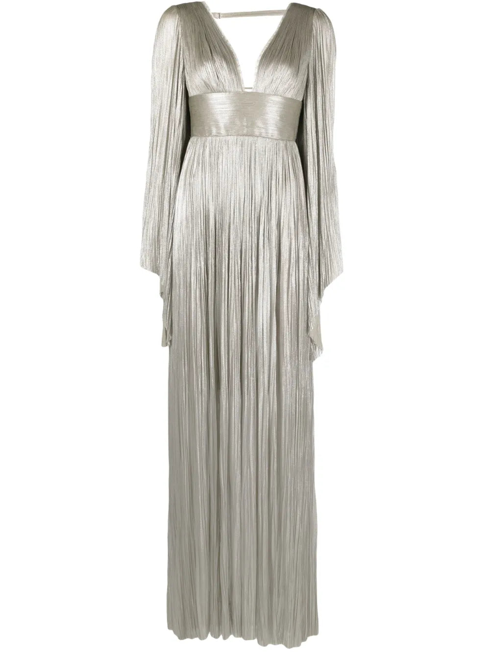 Harlow Rhinestone-Detail Pleated Maxi Dress
