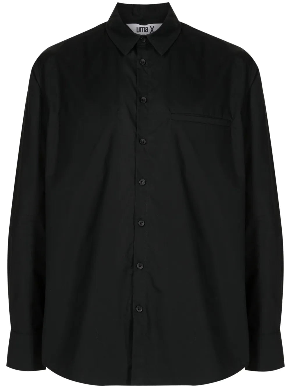 Spread-Collar Cotton Shirt