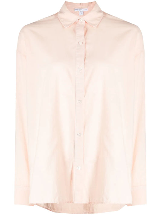 Spread-Collar Poplin Shirt