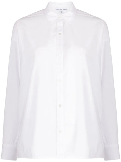 Spread-Collar Poplin Shirt