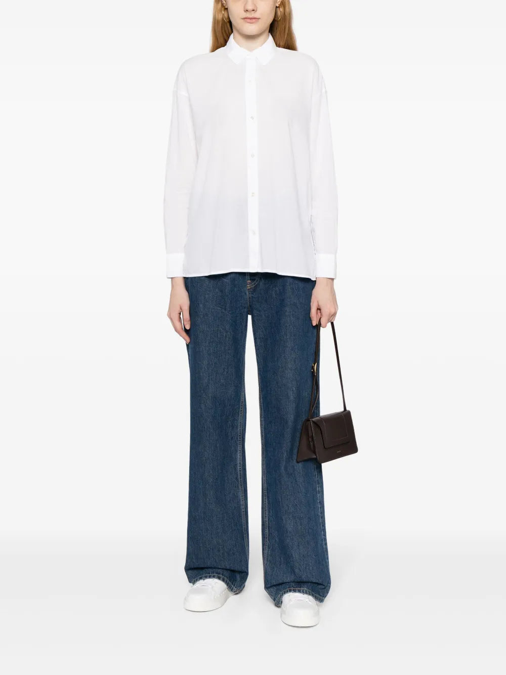 Spread-Collar Poplin Shirt