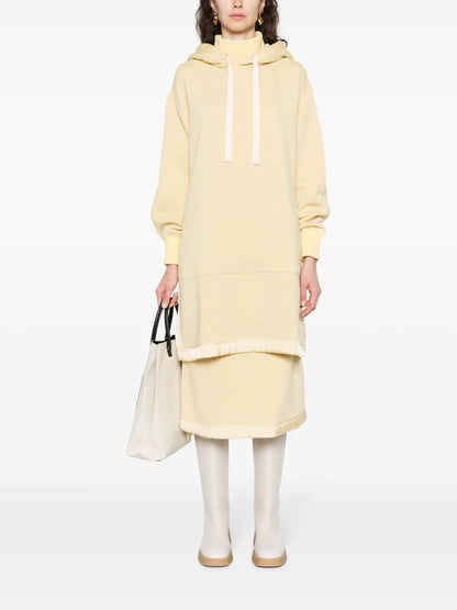 Side-Slits Knitted Hoodie