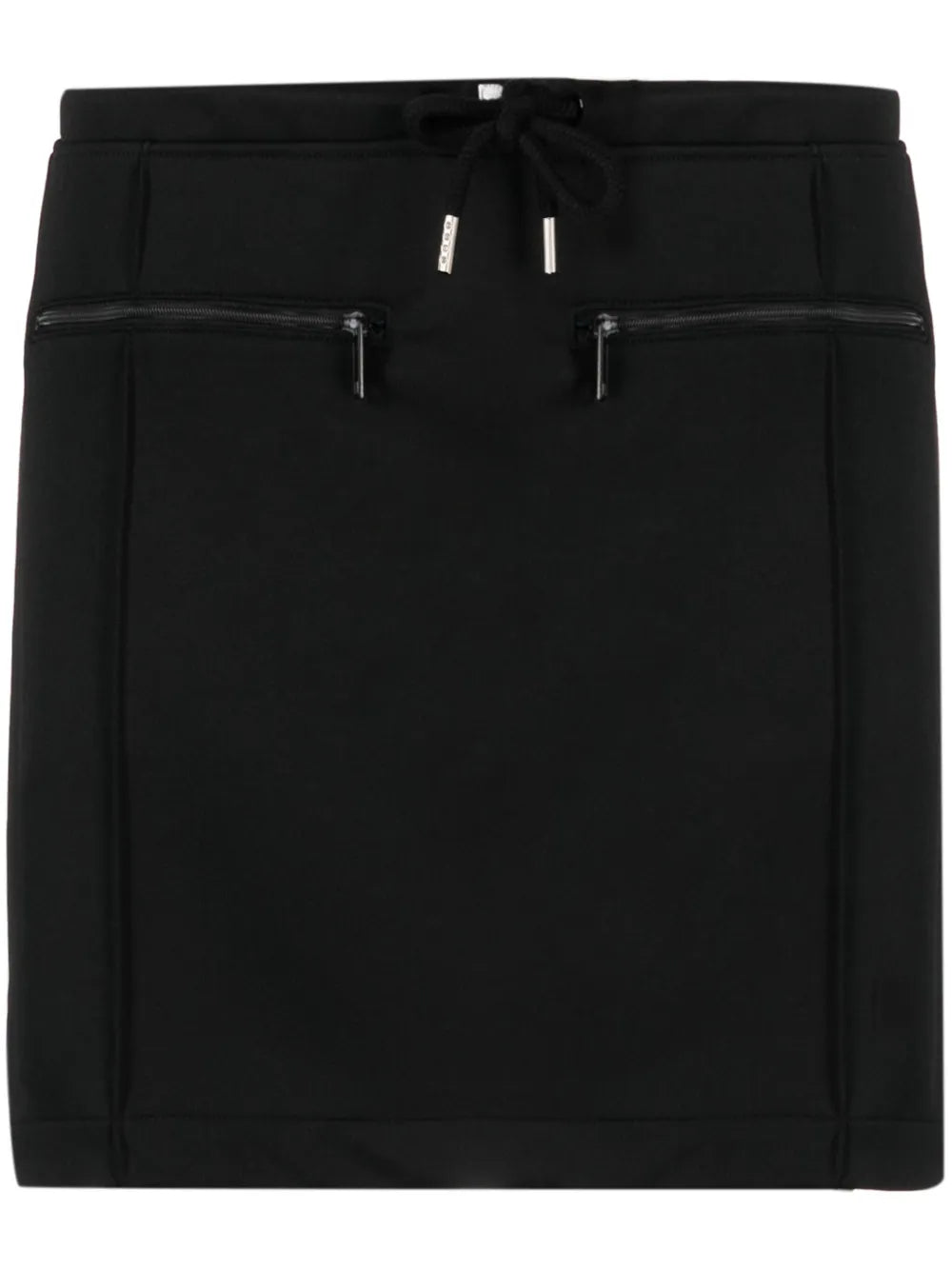 Logo-Patch Drawstring-Waist Miniskirt