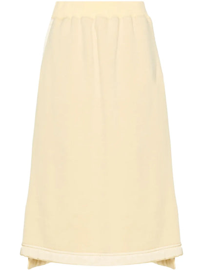 Virgin Wool-Blend Midi Skirt