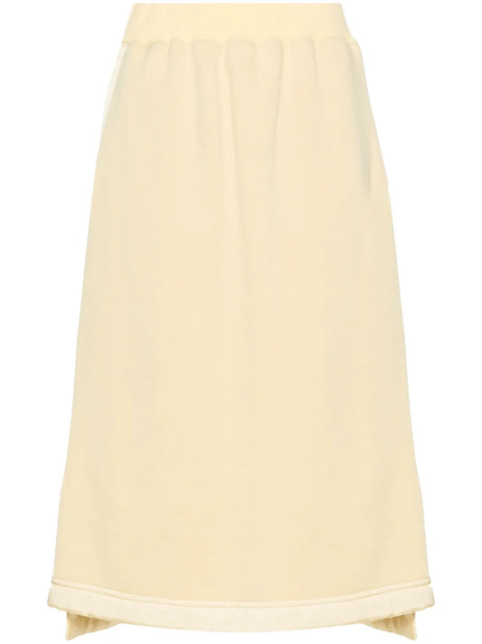 Virgin Wool-Blend Midi Skirt