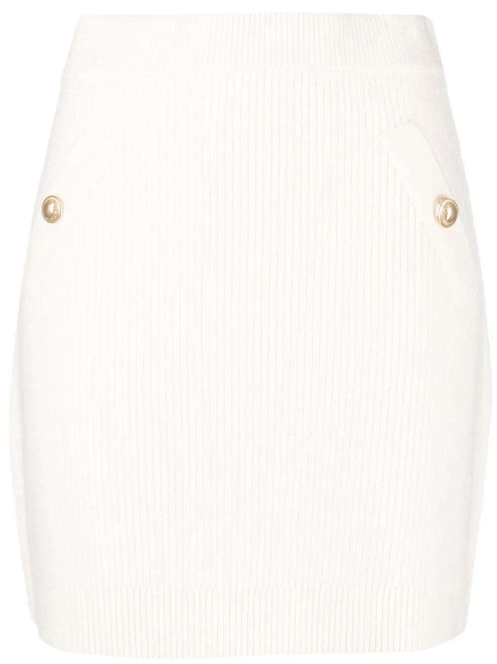 High-Waisted Ribbed Skirt