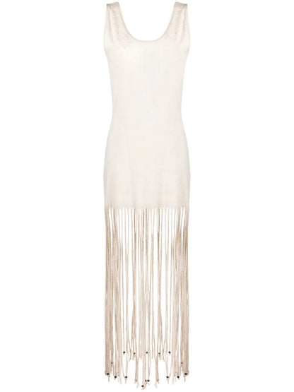 Monsoon Fringed Maxi Dress