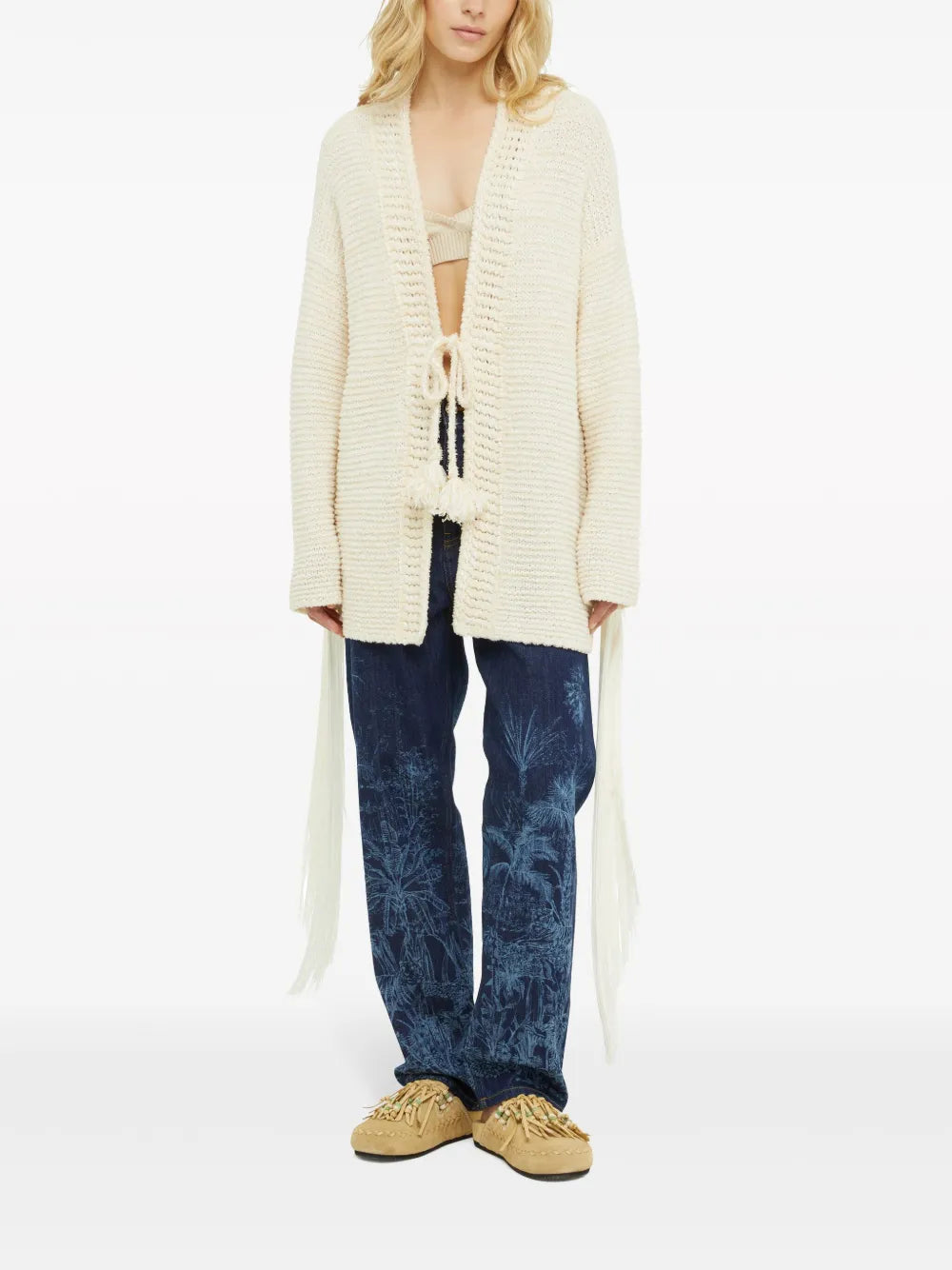 Bright Hues Fringed Cardigan