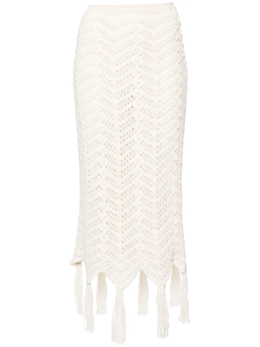 Chevron-Knit Maxi Skirt