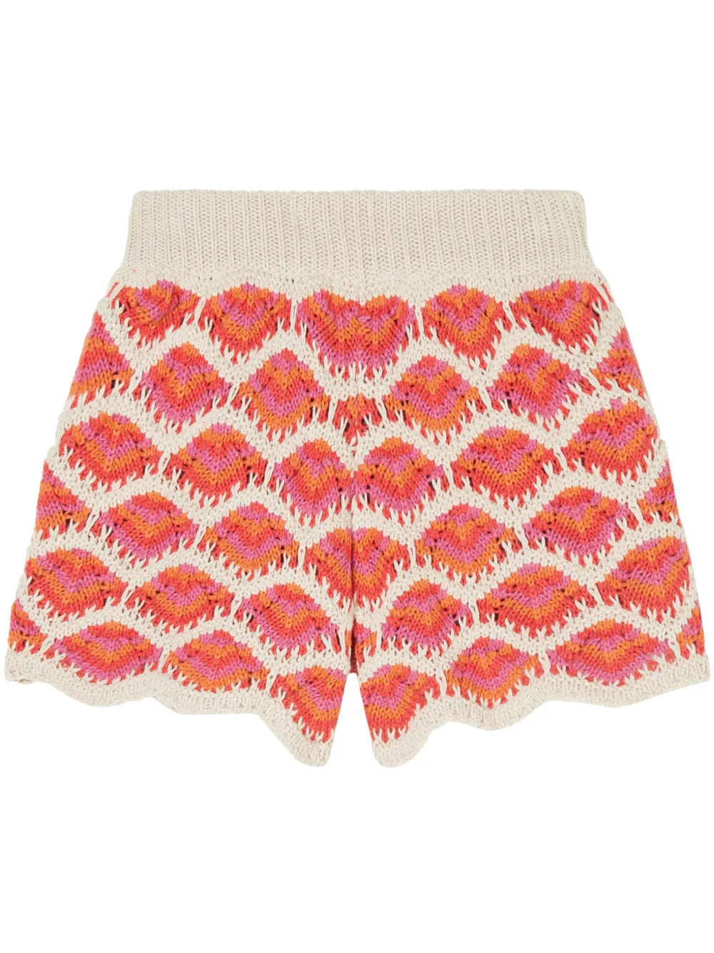 Hawa Mahal Crochet-Knit Shorts