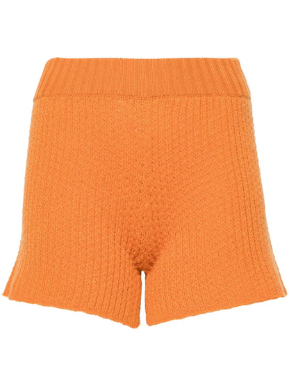 Finest Ribbed-Knit Shorts