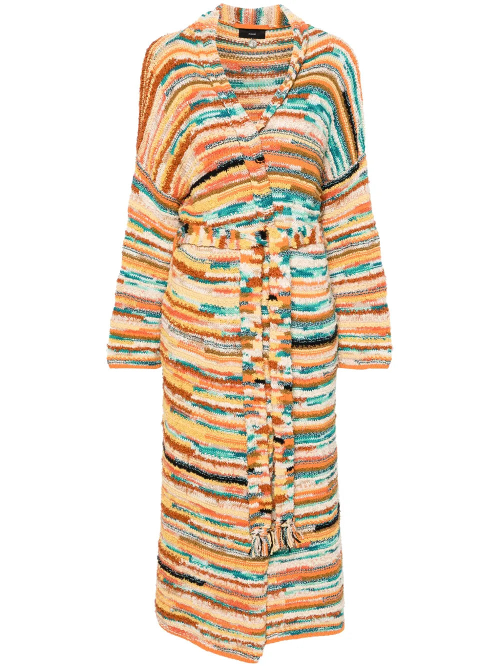 Maduray Patterned-Intarsia Coat