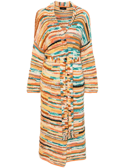 Maduray Patterned-Intarsia Coat