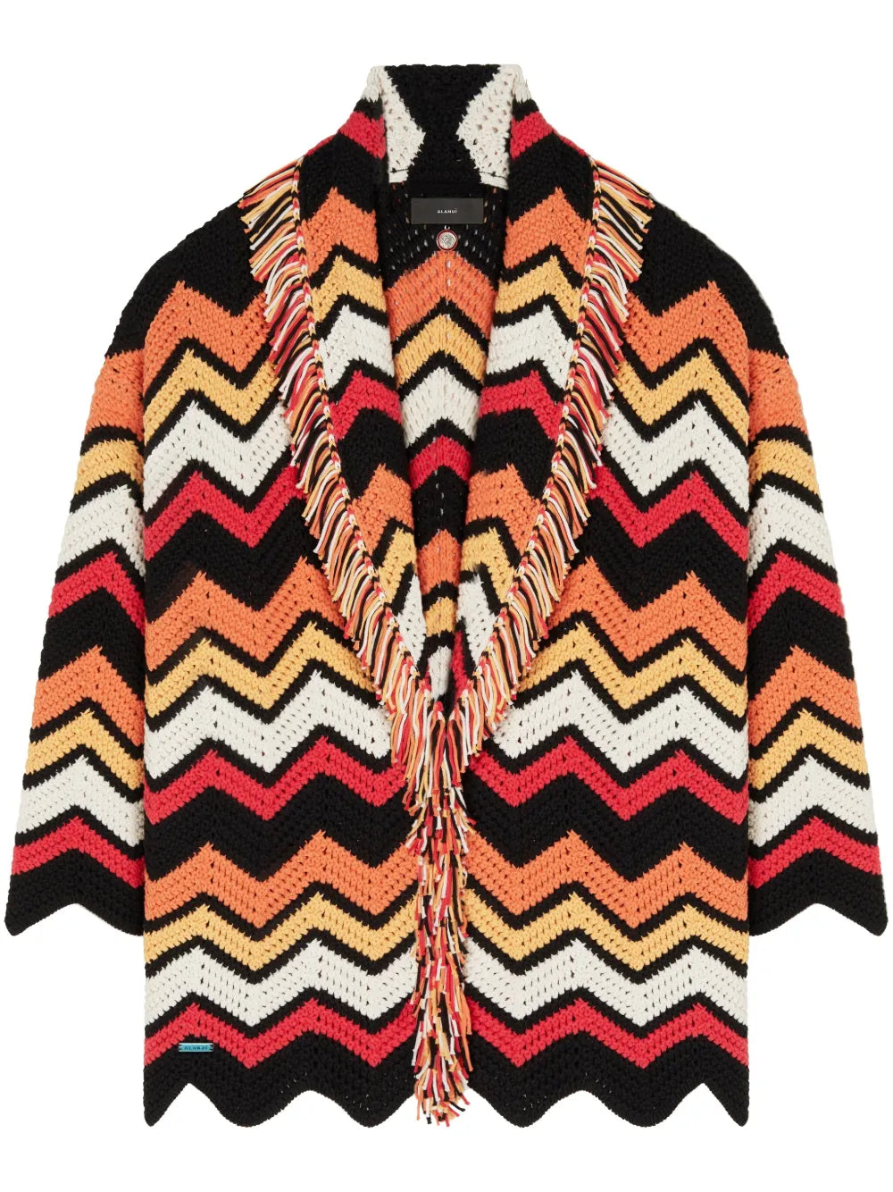 Kaleidoscopic Chevron Knit Cardigan