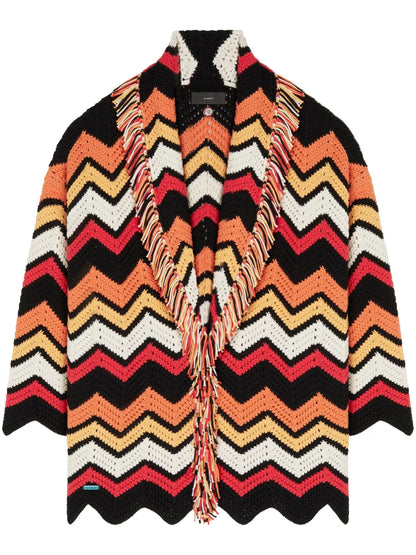 Kaleidoscopic Chevron Knit Cardigan