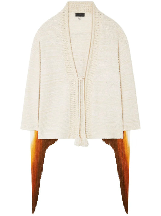 Bright Hues Fringed Cardigan