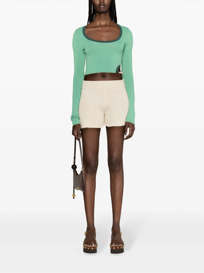 Finest Ribbed-Knit Shorts