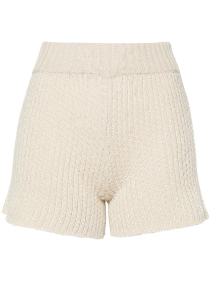Finest Ribbed-Knit Shorts