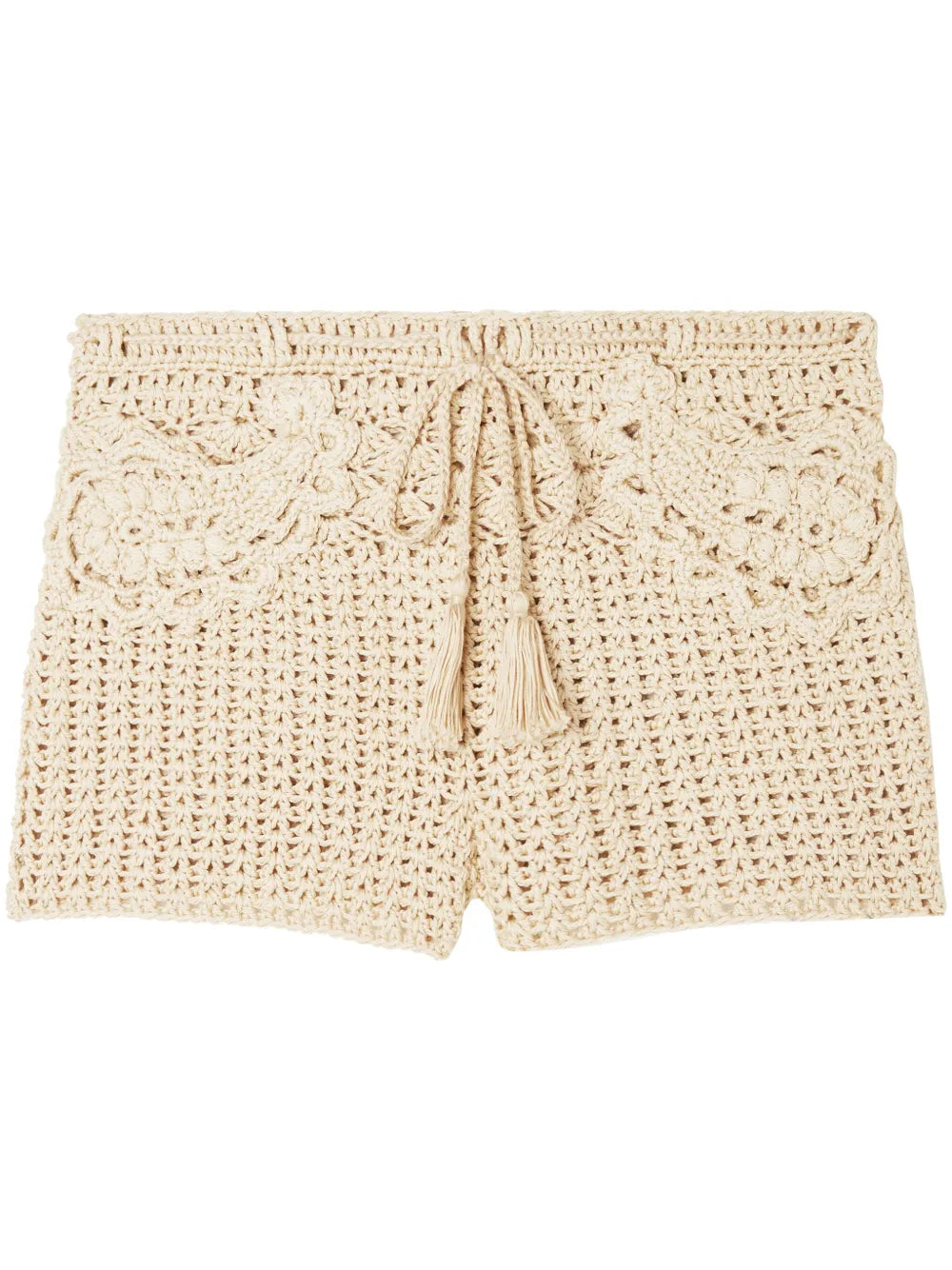 Conch Shell Woven Cotton Shorts