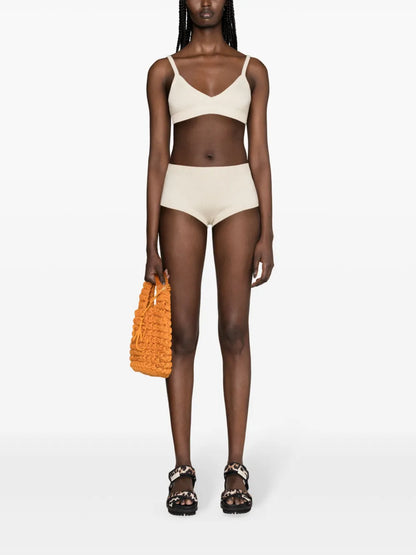 Finest High-Waist Ribbed Shorts