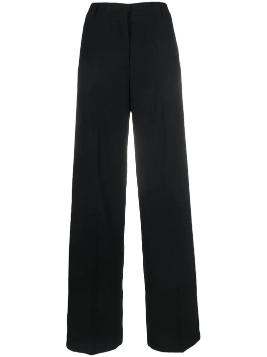 High-Waisted Straight-Leg Trousers