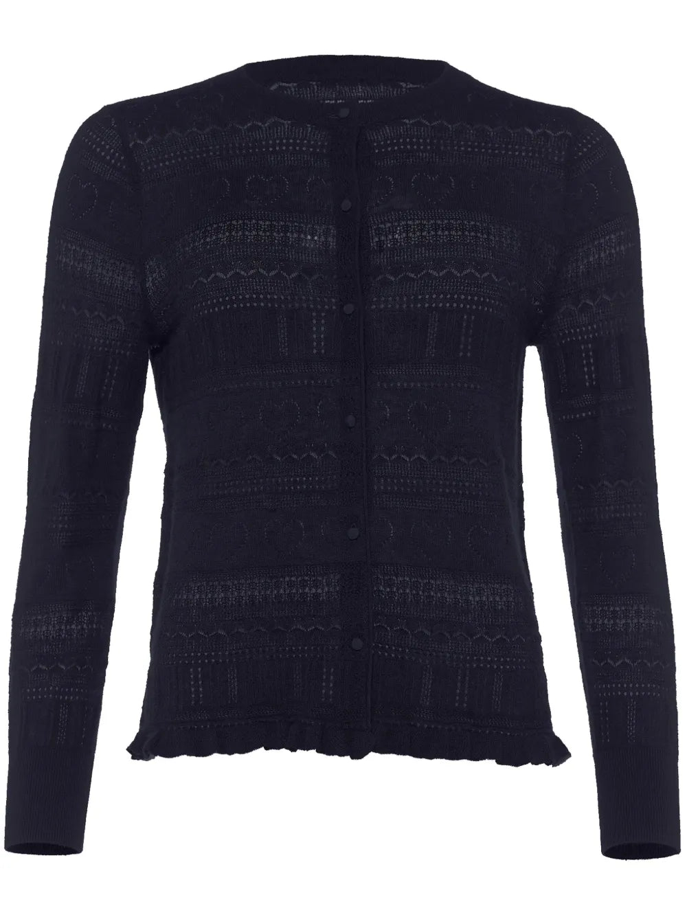 Josette Pointelle-Knit Cashmere Cardigan