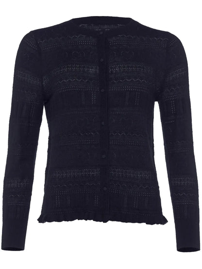 Josette Pointelle-Knit Cashmere Cardigan