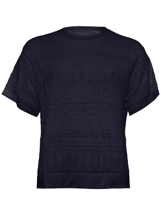 Ambroise Lace Cashmere T-Shirt