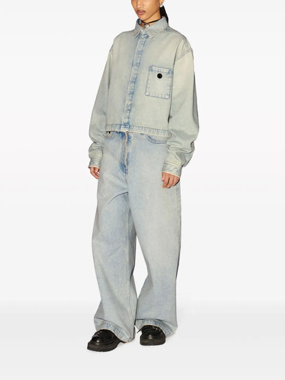 Logo-Appliqué Denim Jacket