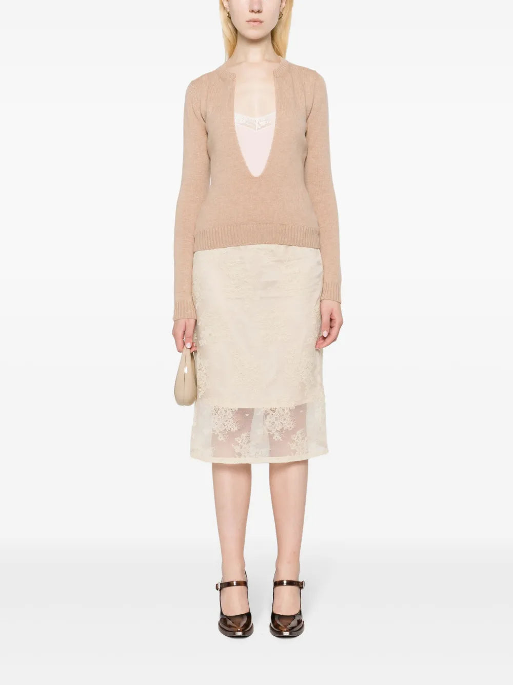 U-Neck Layered Jumper