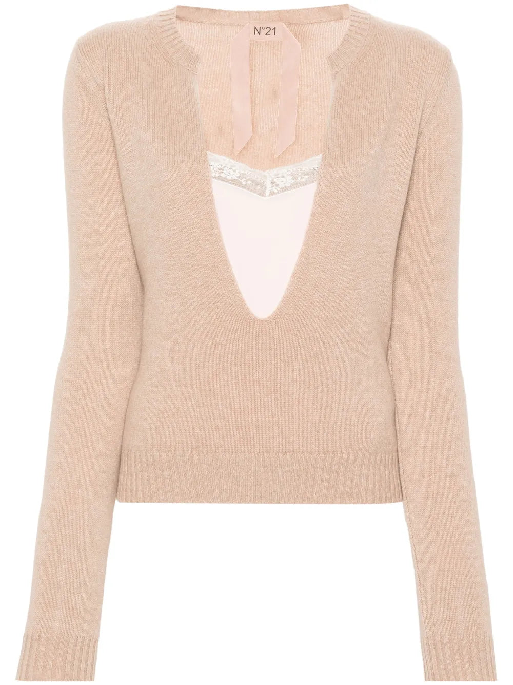 U-Neck Layered Jumper