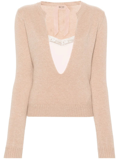 U-Neck Layered Jumper