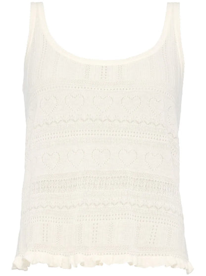 Irène Lace Cashmere Tank Top
