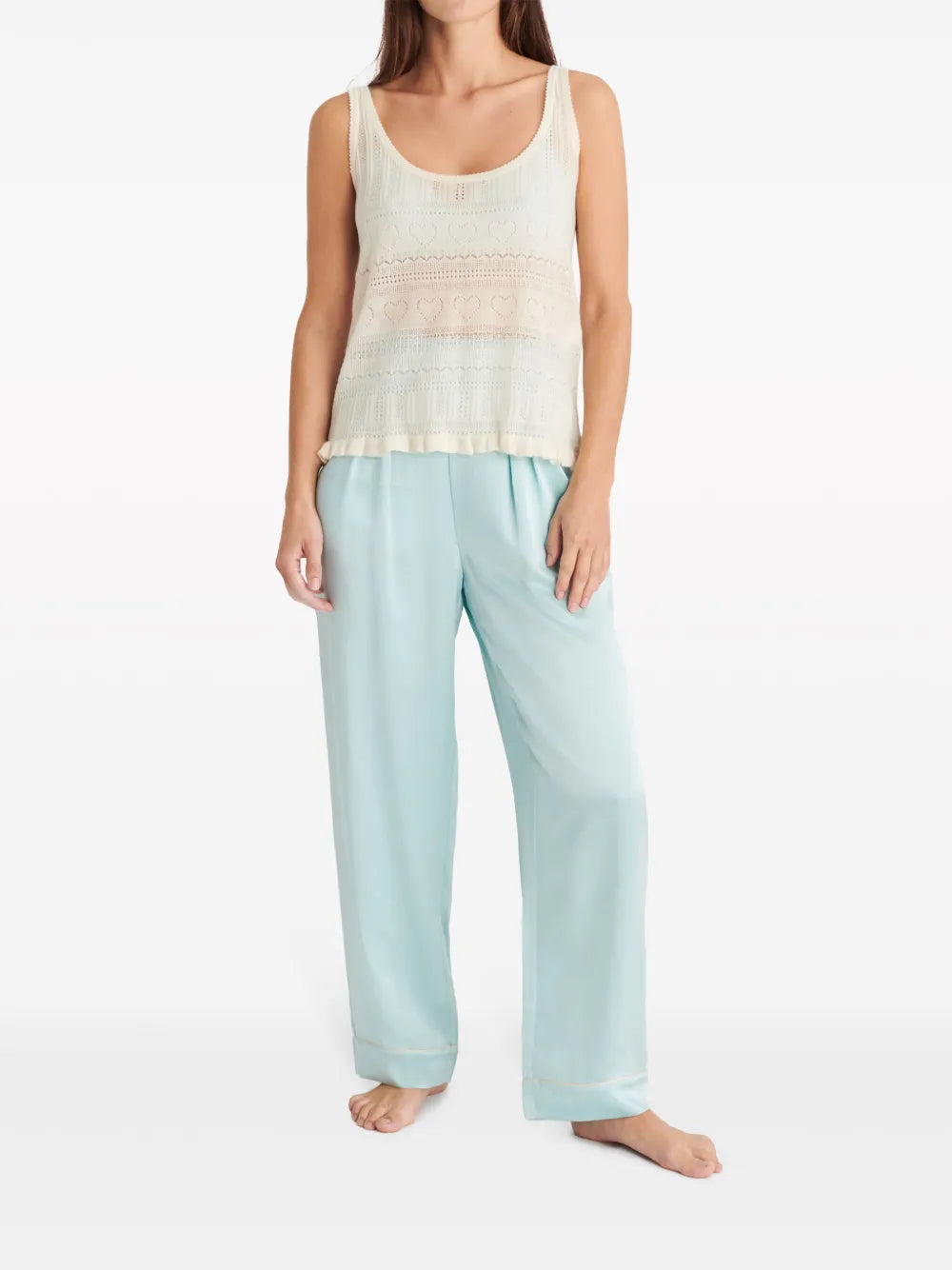 Irène Lace Cashmere Tank Top
