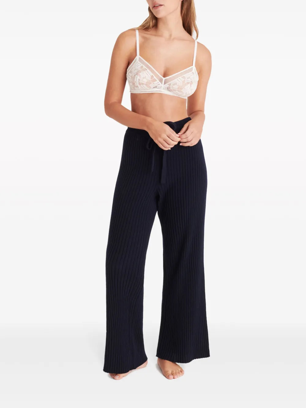Rieur Ribbed-Knit Trousers