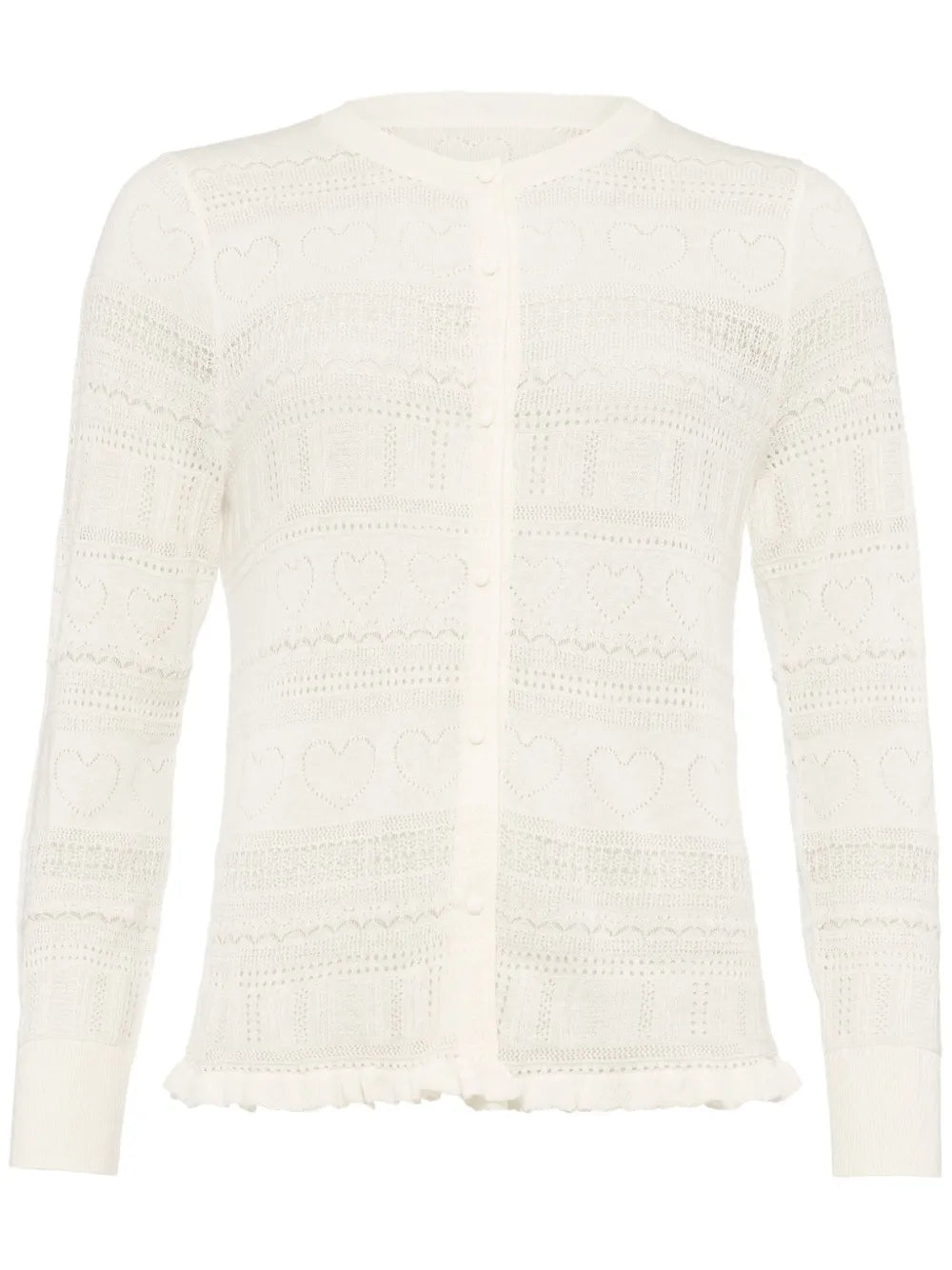 Josette Pointelle-Knit Cashmere Cardigan