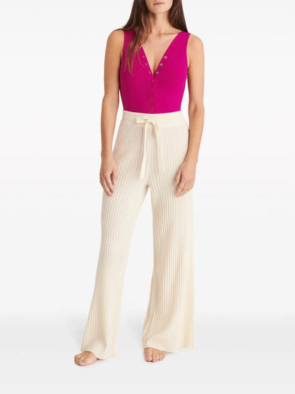 Rieur Ribbed-Knit Trousers