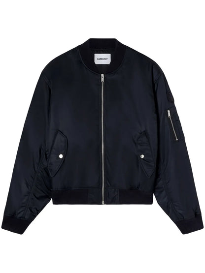 Logo-Appliqué Bomber Jacket