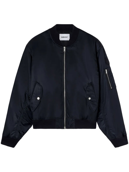 Logo-Appliqué Bomber Jacket