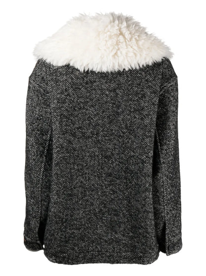 Herringbone Wool-Blend Jacket