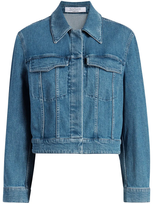 Seam-Detail Cropped Jacket