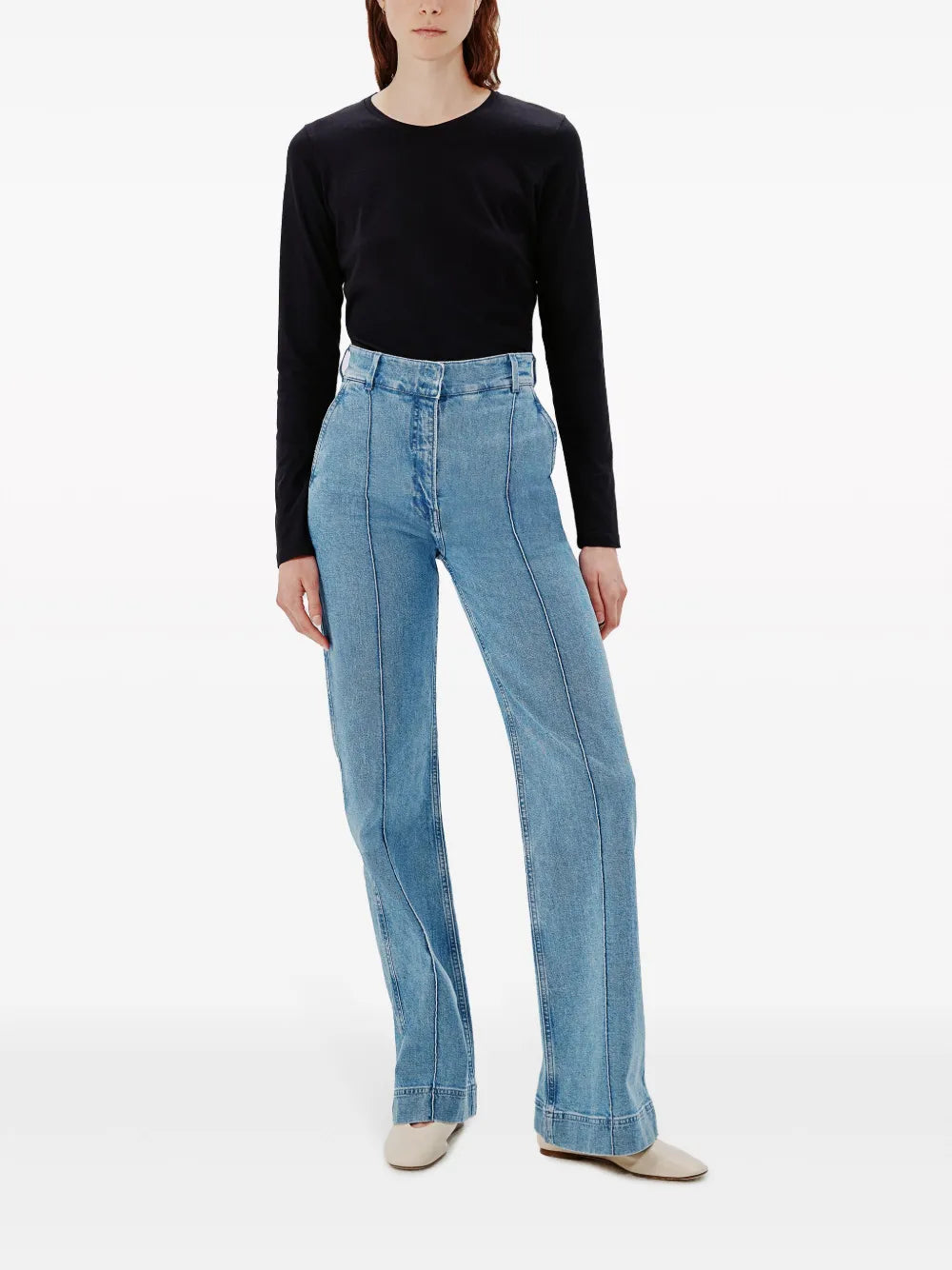 Crew-Neck Long-Sleeved T-Shirt