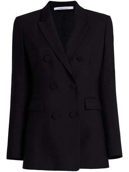 Double-Breasted Merino Wool Blazer