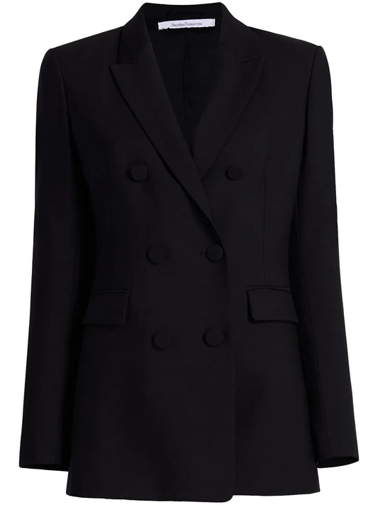 Double-Breasted Merino Wool Blazer