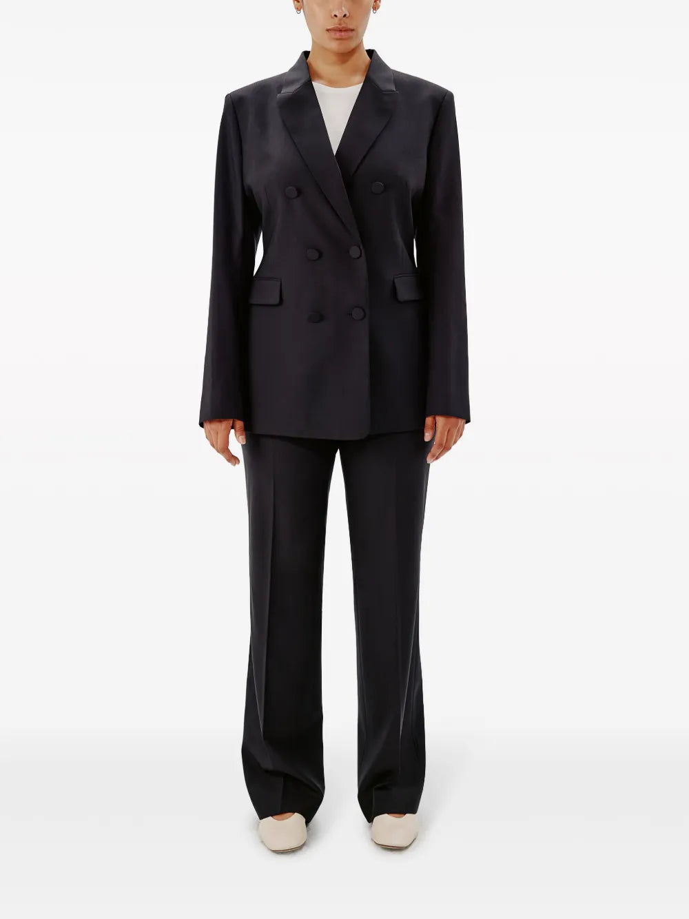 Double-Breasted Merino Wool Blazer