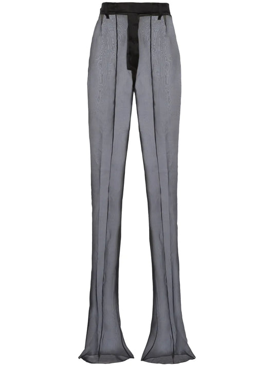 Flared Organza Trousers